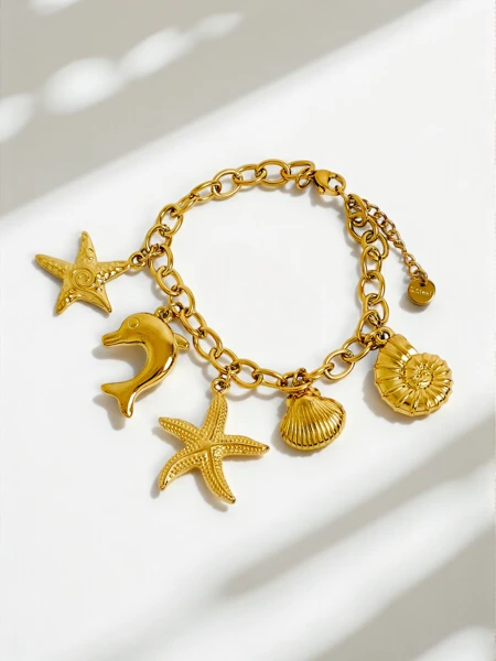 Náhrdelník Solaria Lunae Aurelia – s přívěsky slunce a měsíce