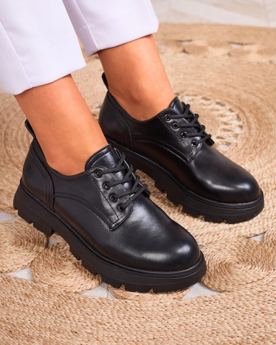 Černé dámské polobotky Goldars - Obuv