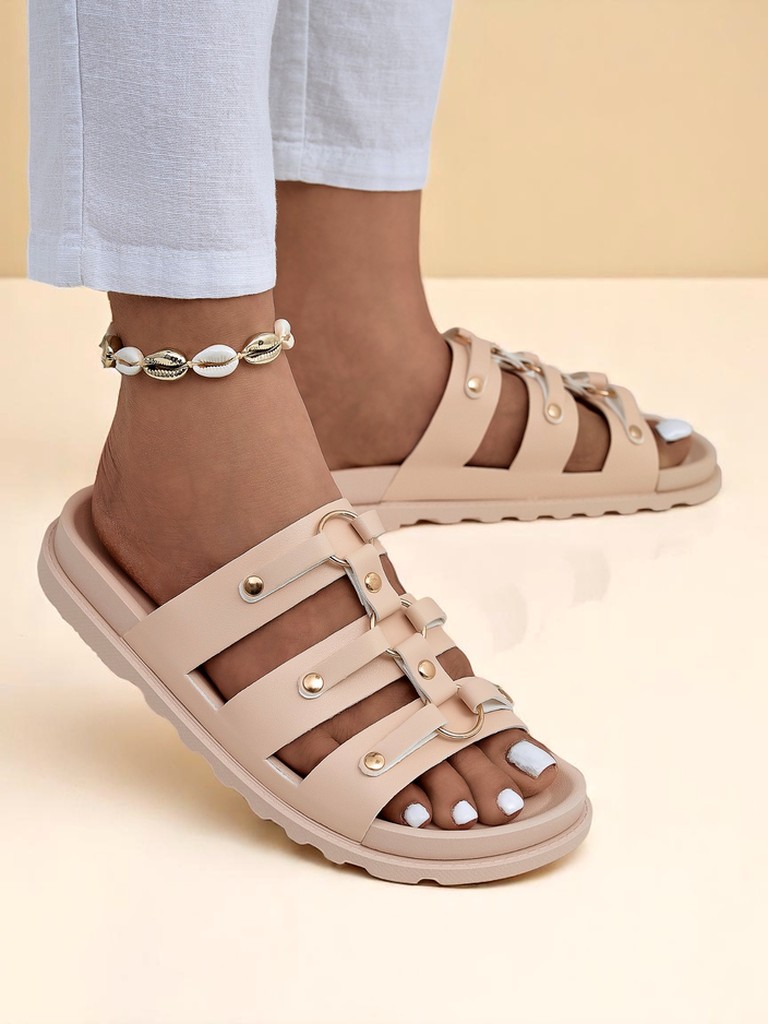 Royalfashion Dámské žabky na ploché podrážce Aurelia Roma