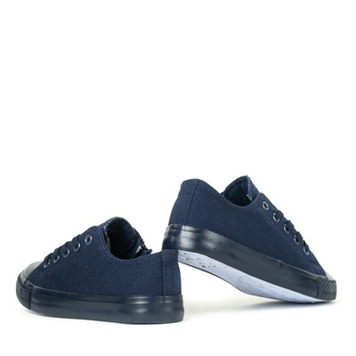 Maite navy blue šněrovací tenisky - Obuv