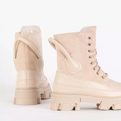 OUTLET Zateplené dámské béžové tašky Emilla - Obuv