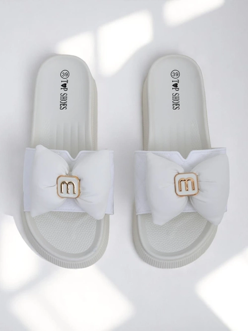 Royalfashion Жіночі шльопанці на платформі з бантиком Mivo Jump