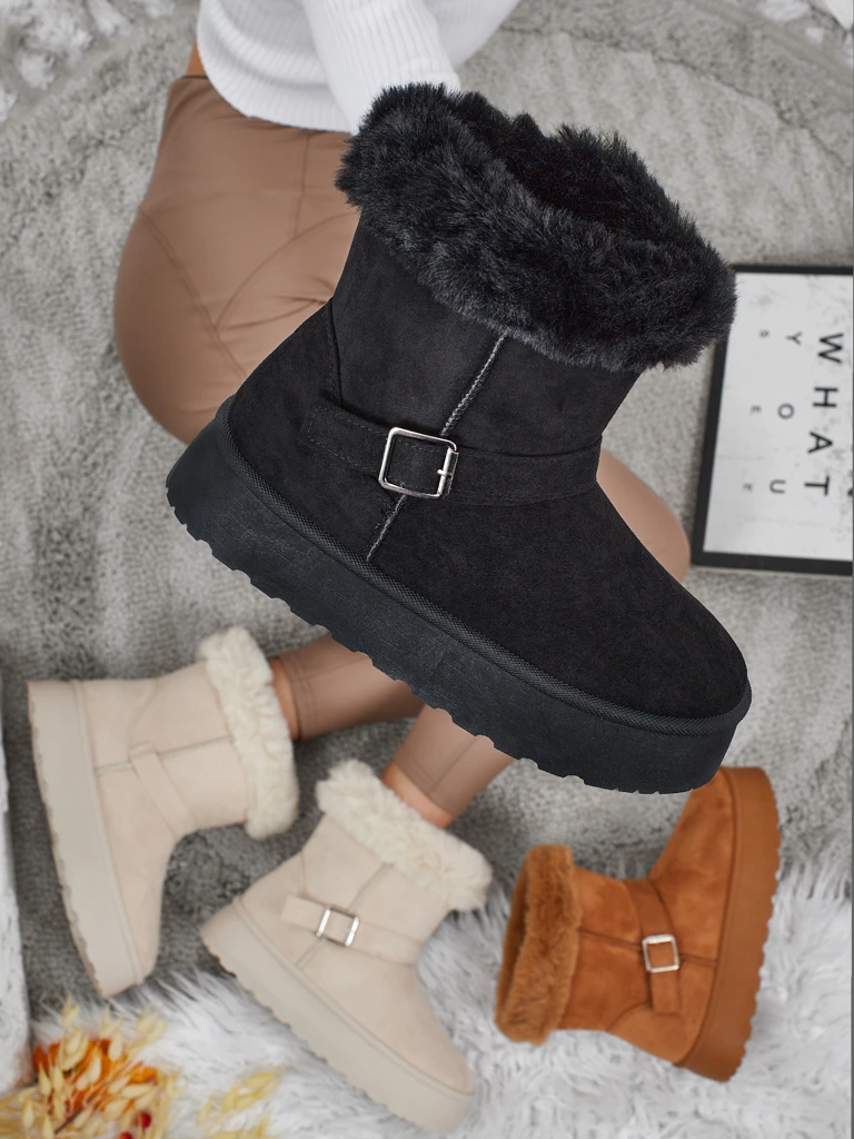 Royalfashion Krátké boty a'la sněhule dámské Myrelle