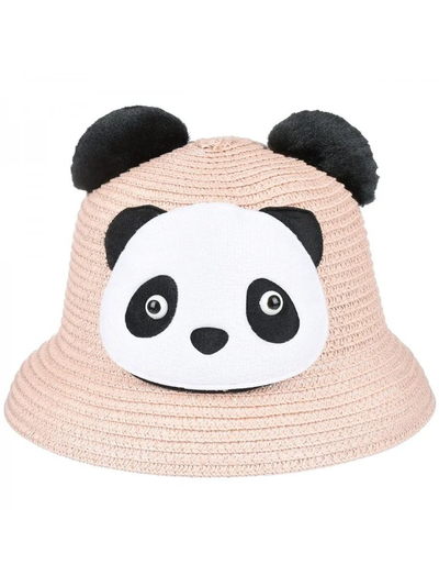 Royalfashion Dětský slaměný klobouk Panda