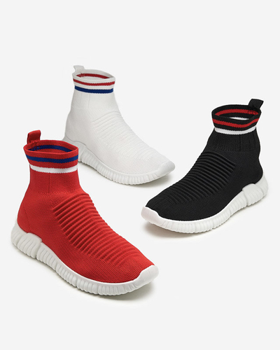 OUTLET Červené dámské vysoké kotníkové sportovní boty značky Deloni - Footwear