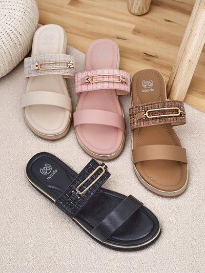 Royalfashion Dámské pantofle na ploché podrážce Mamma