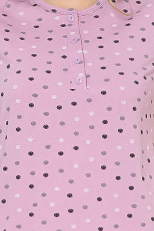 Royalfashion Жіноча нічна сорочка в горошок