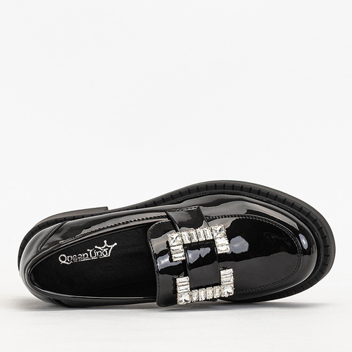 Чорні жіночі лофери Larri