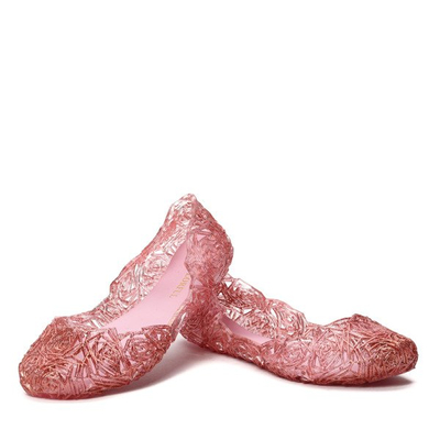 Růžová balerína s brokátem Carolina - obuv 1