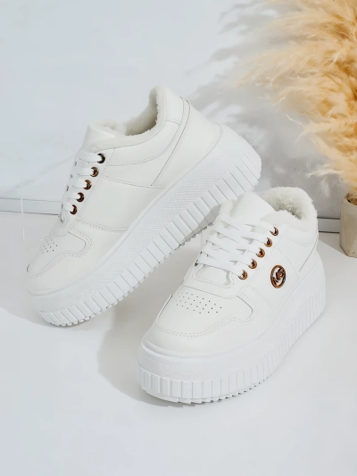 Royalfashion Zateplené dámské tenisky s kožíškem Rozit