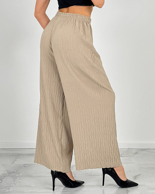 Royalfashion Жіночі широкі плісировані штани