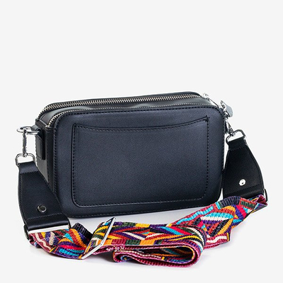 Malá taška přes rameno v bílé barvě s ozdobným popruhem - Kabelky 1