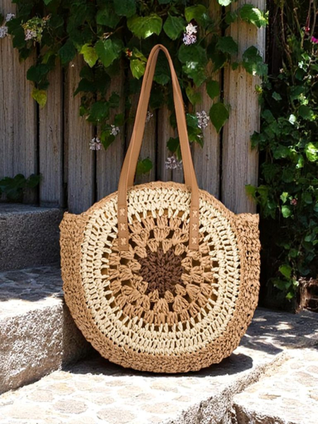 Royalfashion Slaměná dámská kabelka Flora Grande