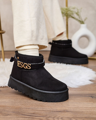 Рожеві жіночі снігоступи Royalfashion з оздобленням Esgala