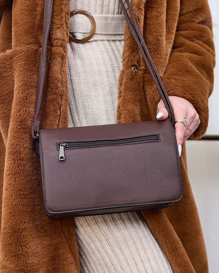 Royalfashion Hnědá dámská kabelka