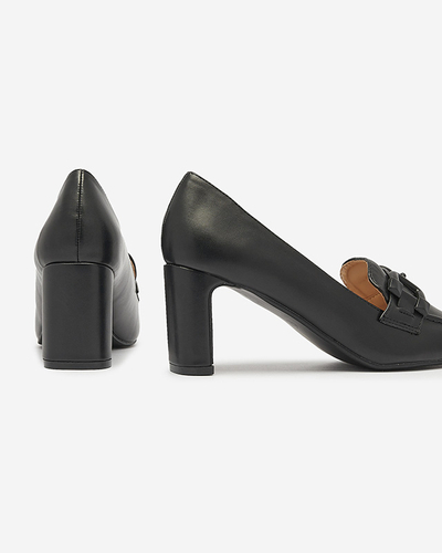 Dámské mokasínové lodičky v černé barvě Mokwell-Footwear