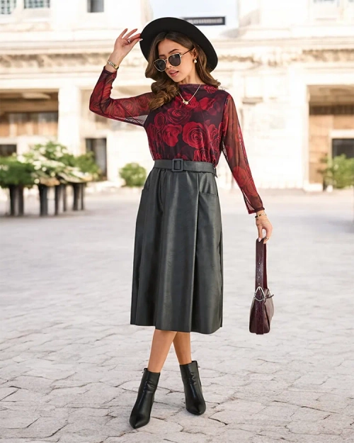 Роялфешн жіноча блуза з принтом