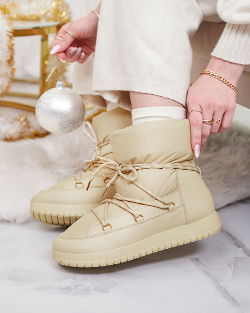 Жіночі снігоступи Royalfashion бежевого кольору Iredas
