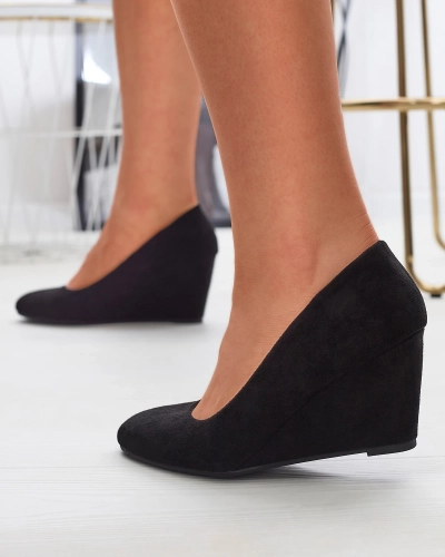 Klasické dámské lodičky z ekokůže v černé barvě Jiwitis - Obuv