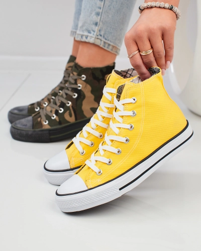 Жіночі високі кеди Royalfashion жовтого кольору Urban Flex