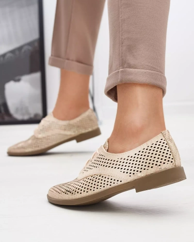 Růžové dámské prolamované boty Kotniso - Obuv