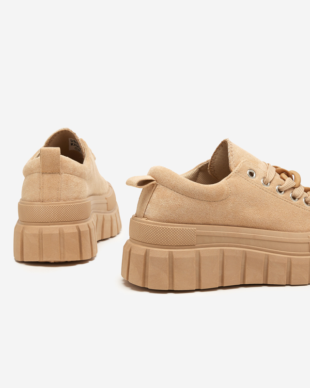 Hnědé dámské vysoké tenisky Mishta - Obuv