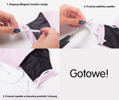 3 vrstvy béžové obličejové masky - opakovaně profilovaná maska 1