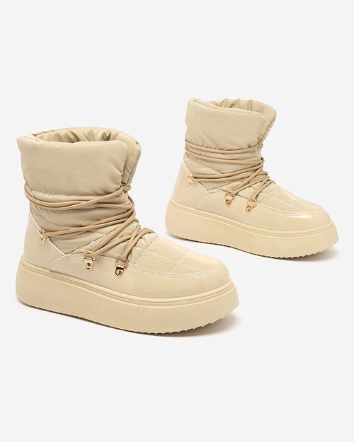 Жіночі снігоступи Royalfashion світло-коричневого кольору Dabenda