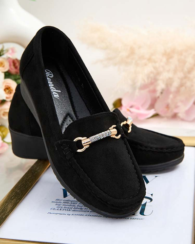 Royalfashion Dámské semišové mokasíny eko Ewo