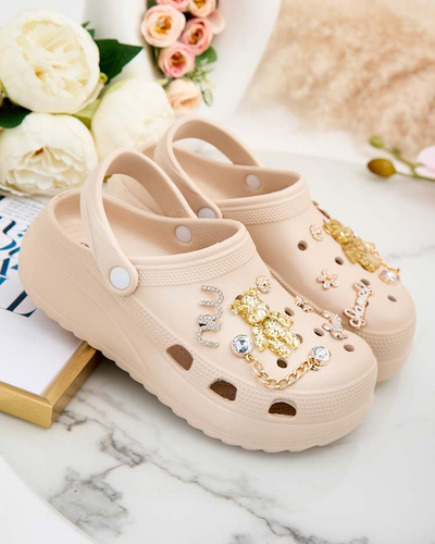 Royalfashion Dámské gumové žabky s ornamenty Fescas