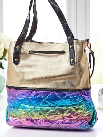 Royalfashion Velká dámská kabelka Golden Luxe Shopper