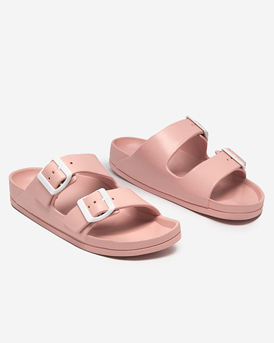 Світло-рожеві жіночі шльопанці Teliwo