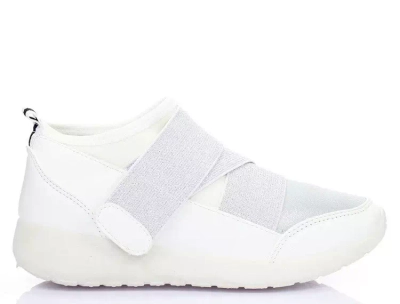 OUTLET Bílá a stříbrná sportovní obuv - Obuv