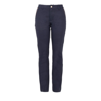 Elegantní kalhoty z tmavě modré tkaniny - Kalhoty 1