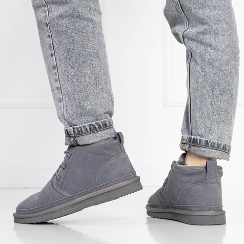 Сірі жіночі утеплені черевики Miusho