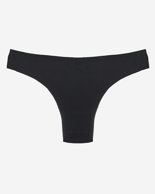Чорні жіночі гладкі трусики-бра - Нижня білизна