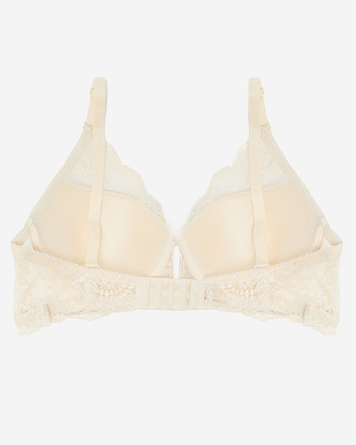 Бежевий мереживний бюстгальтер