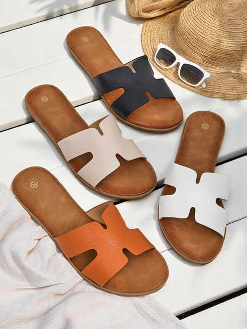 Royalfashion Жіночі капці на плоскій підошві Повсякденний стиль