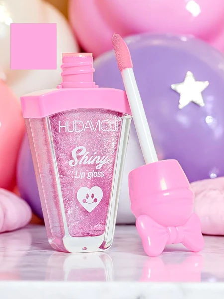 Lesk na rty s třpytkami barva Růžová