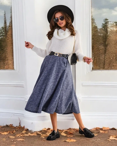 Royalfashion Dámská midi sukně