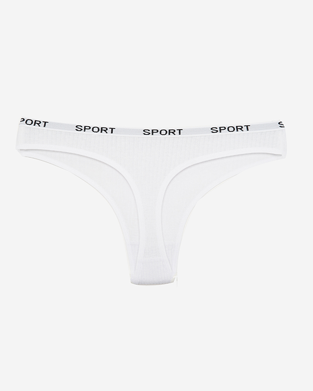 Dámská bílá tanga - Spodní prádlo