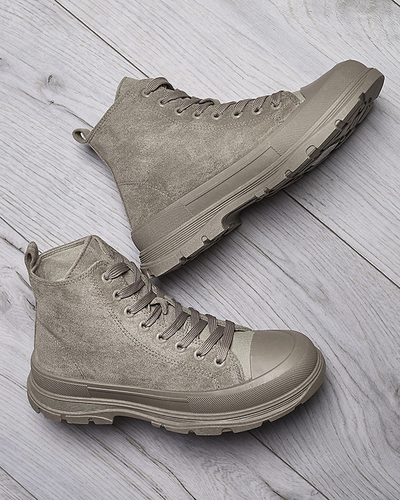 Šedohnědé dámské sportovní tenisky Dohho- Obuv