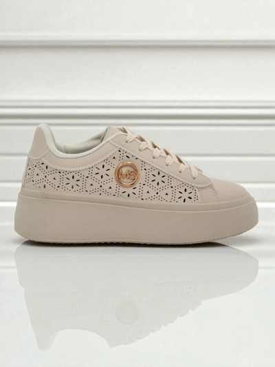 Aurelia Béžové Tenisky Platforma Royalfashion Eko Kůže