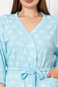 Жіночий бавовняний халат Royalfashion "Серце"