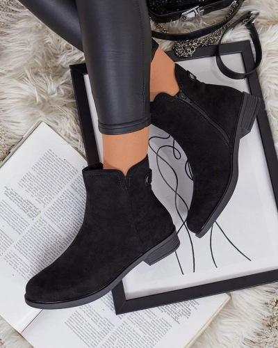 Royalfashion Dámské semišové kozačky Dovilla eko