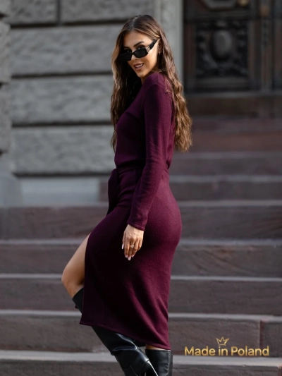 Віскозна жіноча сукня міді светрового типу