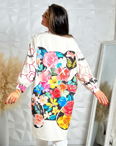 Royalfashion Vzorovaná dámská tunika a'la šaty