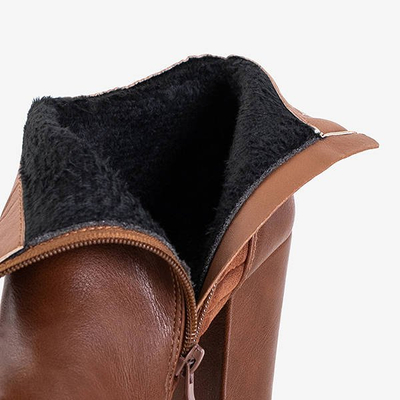 Dámské kotníkové boty s ozdobným velbloudím jezdcem Santiago - Obuv