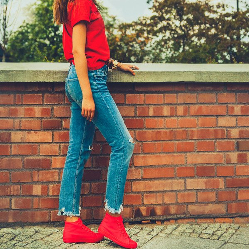 Класичні кросівки з малини Laurette - Взуття 1