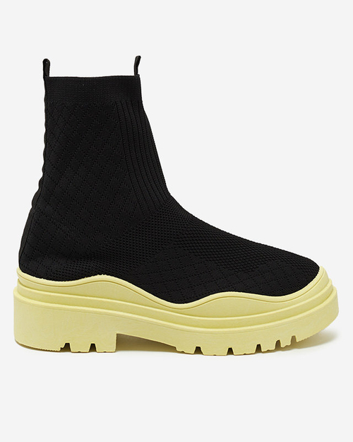 Чорно-жовті жіночі чоботи Seritis